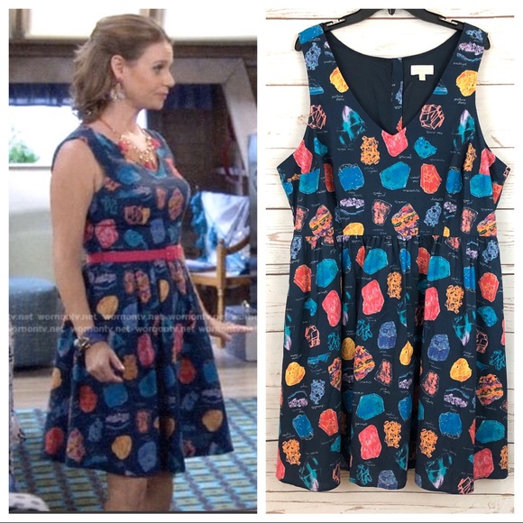 Modcloth Dresses & Skirts - ModCloth Geology Rocks Geode Gemstone Dress